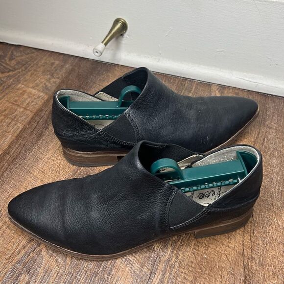 Free People x Lavorazione Artigiana Black Leather Ankle Bootie/Convertible Mules - Picture 1 of 16